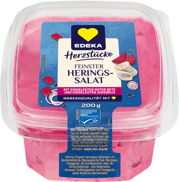 MSC EDEKA Feinster Heringssalat mit Rote Bete 200g foodpipe [Lebensmittel-Lieferservice Rostock]