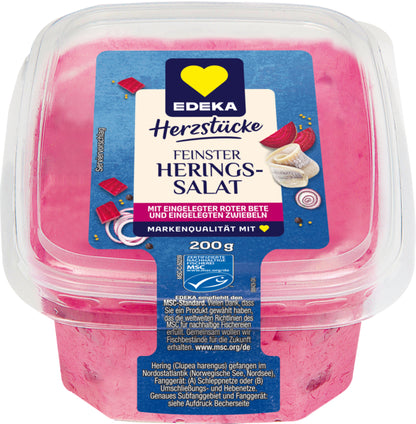 MSC EDEKA Feinster Heringssalat mit Rote Bete 200g foodpipe [Lebensmittel-Lieferservice Rostock]