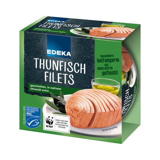 MSC EDEKA Thunfischfilets in Olivenöl 185g foodpipe [Lebensmittel-Lieferservice Rostock]