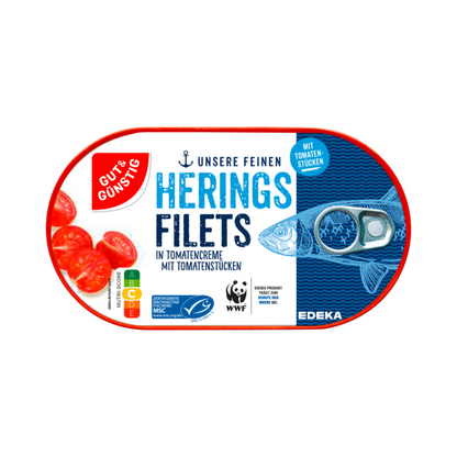MSC GUT&GÜNSTIG Heringsfilets in Tomatencreme 200g foodpipe [Lebensmittel-Lieferservice Rostock]