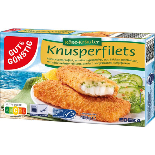 MSC GUT&GÜNSTIG Knusperfilet Käse-Kräuter 400g foodpipe [Lebensmittel-Lieferservice Rostock]