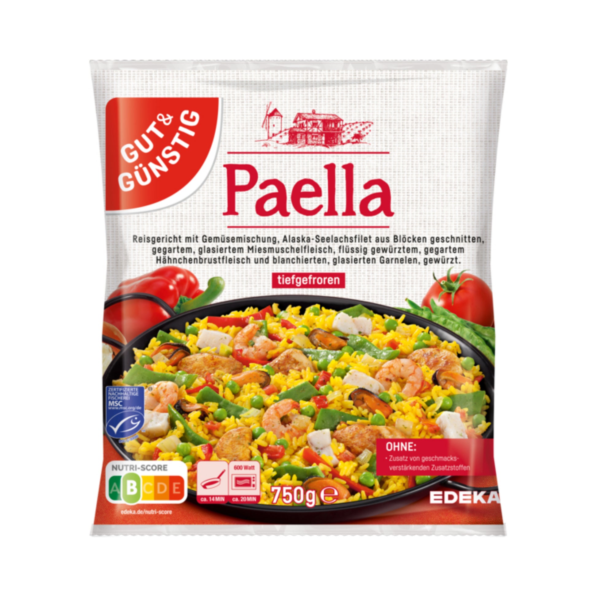 MSC GUT&GÜNSTIG Paella 750g foodpipe [Lebensmittel-Lieferservice Rostock]