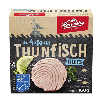 MSC Hawesta Thunfischfilets in Aufguss 160g foodpipe [Lebensmittel-Lieferservice Rostock]