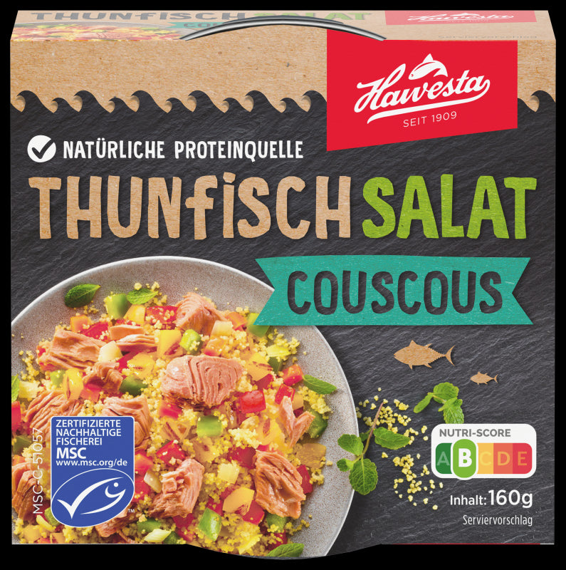 MSC Hawesta Thunfischsalat Couscous160g foodpipe [Lebensmittel-Lieferservice Rostock]