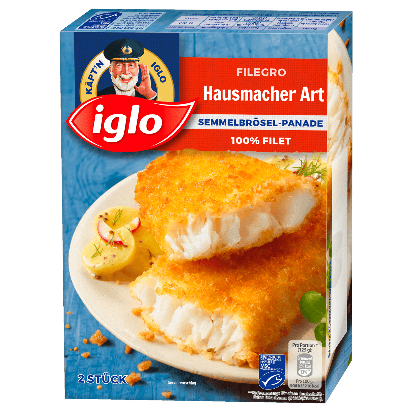 MSC Iglo Filegro Hausmacher Art Knusperpanade 250g foodpipe [Lebensmittel-Lieferservice Rostock]