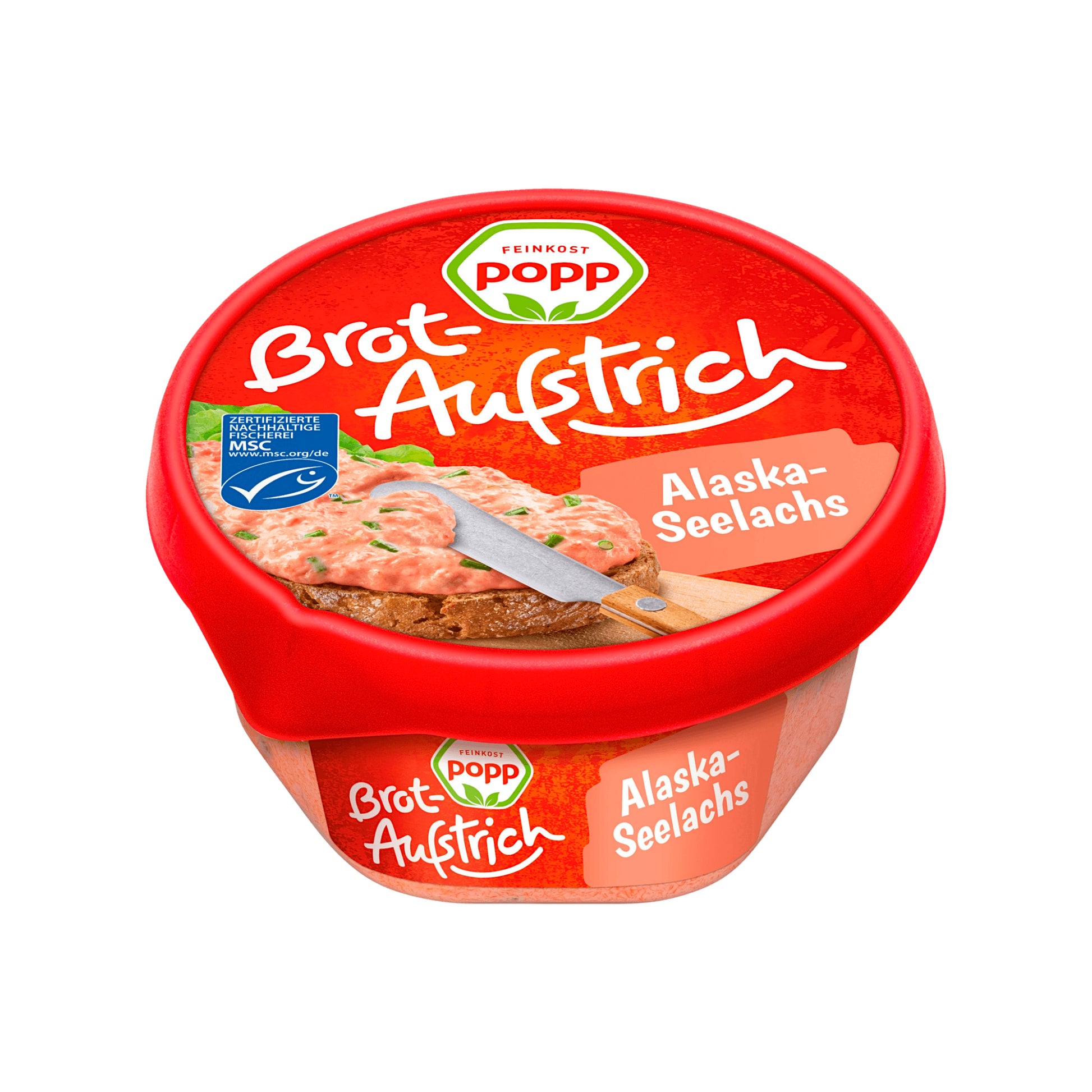 MSC Popp Brotaufstrich Seelachssalat 150g foodpipe [Lebensmittel-Lieferservice Rostock]