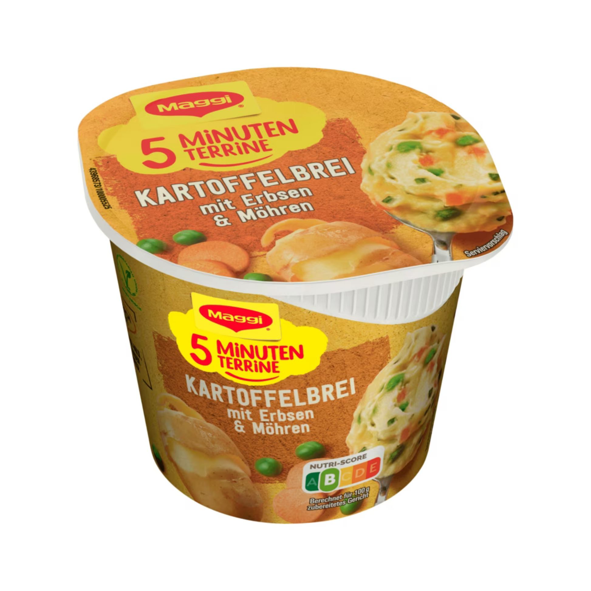 Maggi 5 Minuten Terrine Kartoffelbrei Erbsen Möhren 43g foodpipe [Lebensmittel-Lieferservice Rostock]