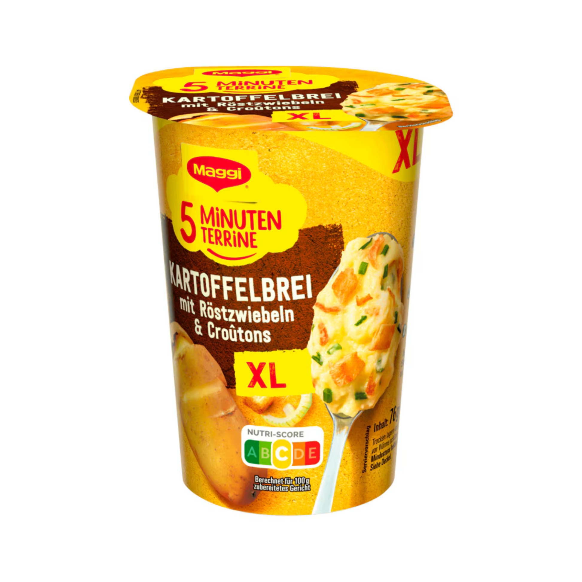 Maggi 5 Minuten Terrine Kartoffelbrei Röstzwiebel XL 76g foodpipe [Lebensmittel-Lieferservice Rostock]