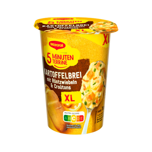 Maggi 5 Minuten Terrine Kartoffelbrei Röstzwiebel XL 76g foodpipe [Lebensmittel-Lieferservice Rostock]