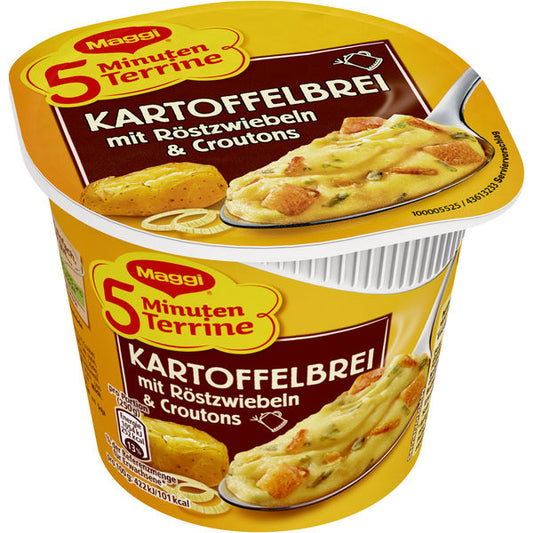 Maggi 5 Minuten Terrine Kartoffelbrei Röstzwiebeln 56g foodpipe [Lebensmittel-Lieferservice Rostock]