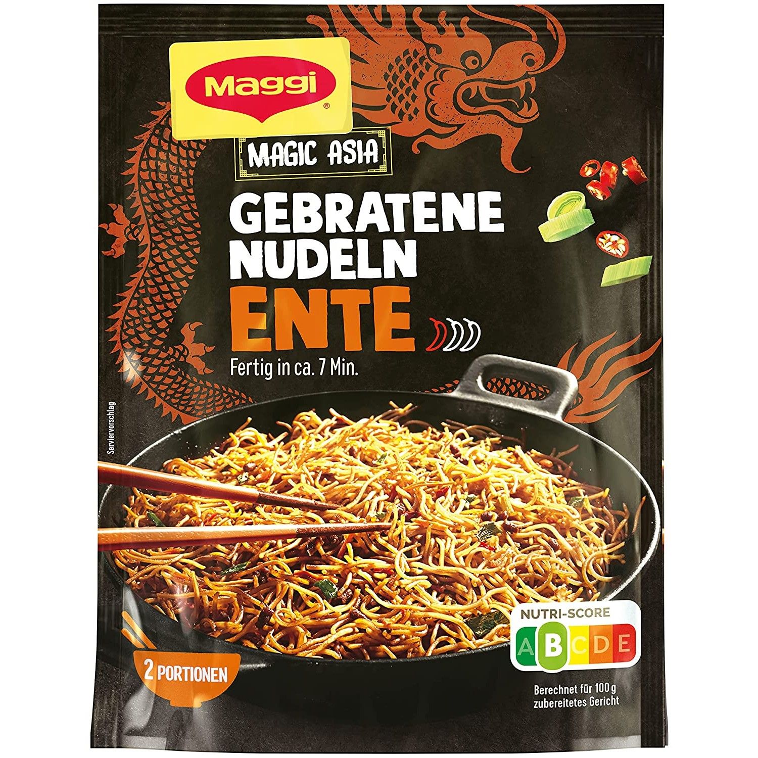 Maggi Asia gebratene Nudeln Ente 119g foodpipe [Lebensmittel-Lieferservice Rostock]