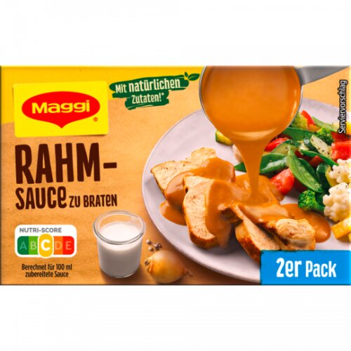 Maggi Delikatess Rahmsauce zu Braten für 2x250ml foodpipe [Lebensmittel-Lieferservice Rostock]