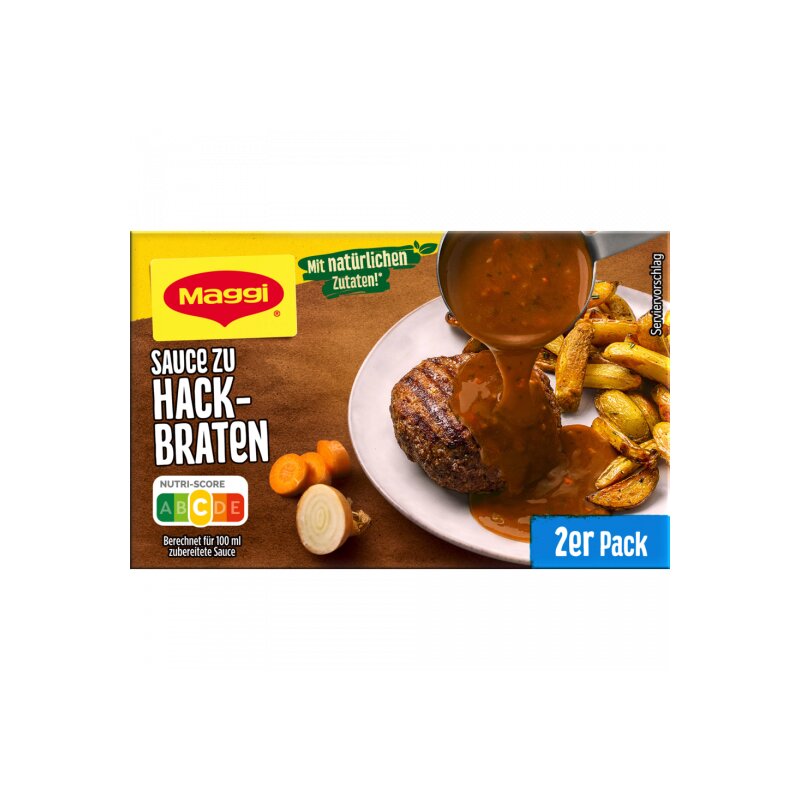 Maggi Delikatess Sauce zu Hackbraten für 2x250ml foodpipe [Lebensmittel-Lieferservice Rostock]