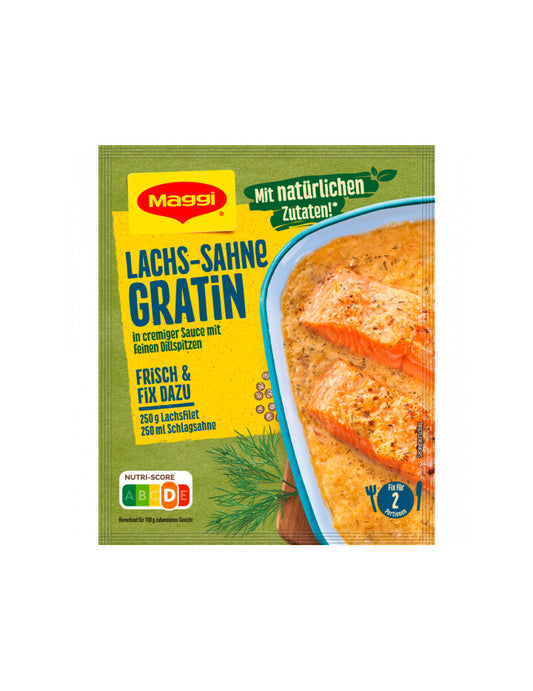 Maggi Fix Lachs Sahne Gratin 26g foodpipe [Lebensmittel-Lieferservice Rostock]