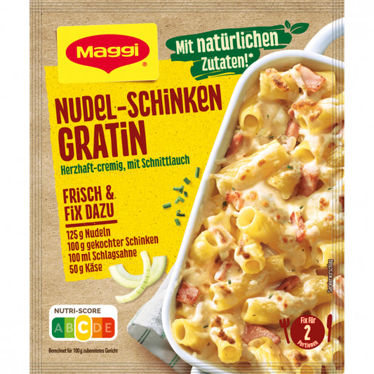 Maggi Fix Nudel Schinken Gratin 33g foodpipe [Lebensmittel-Lieferservice Rostock]