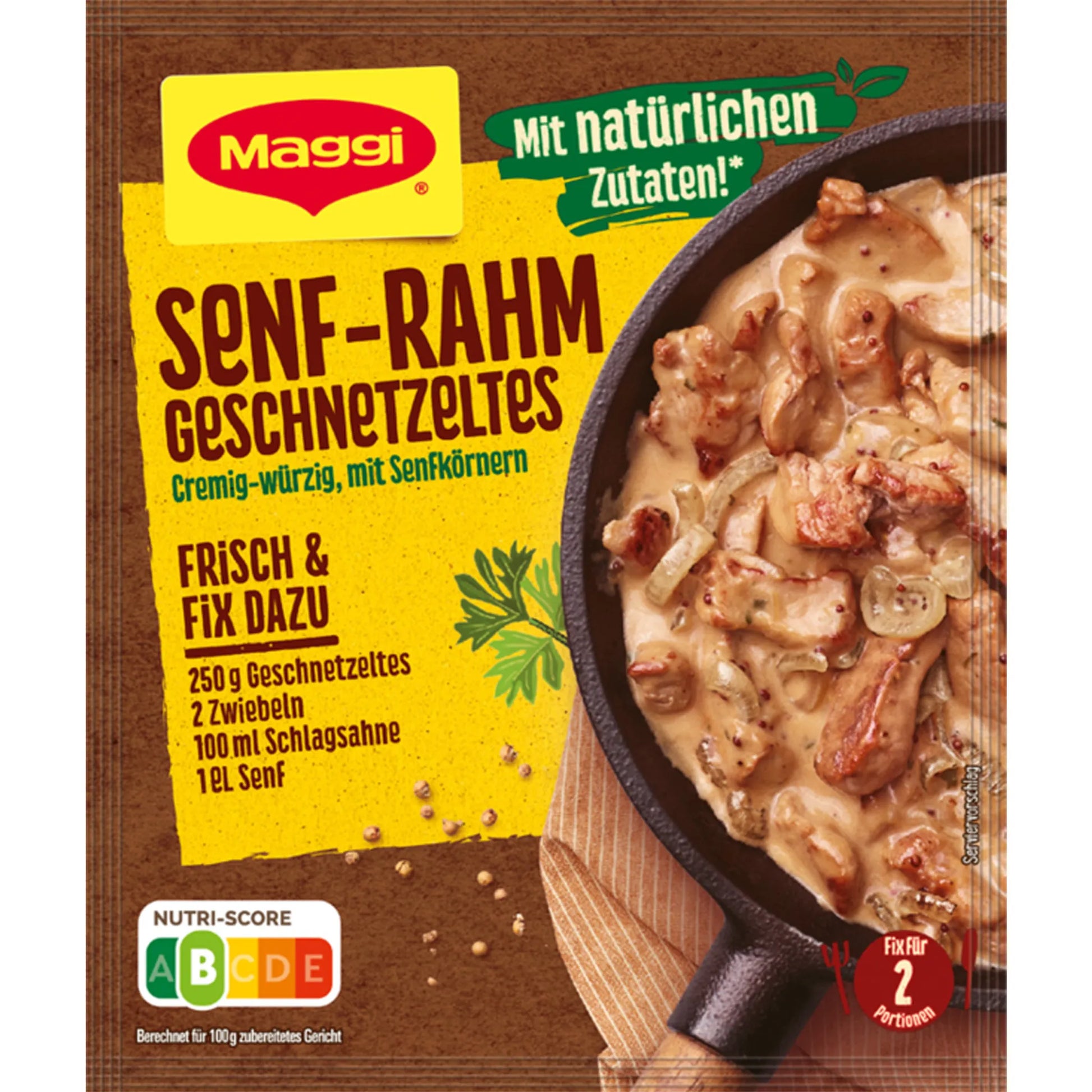 Maggi Fix Senf Rahm Geschnetzeltes 29g foodpipe [Lebensmittel-Lieferservice Rostock]