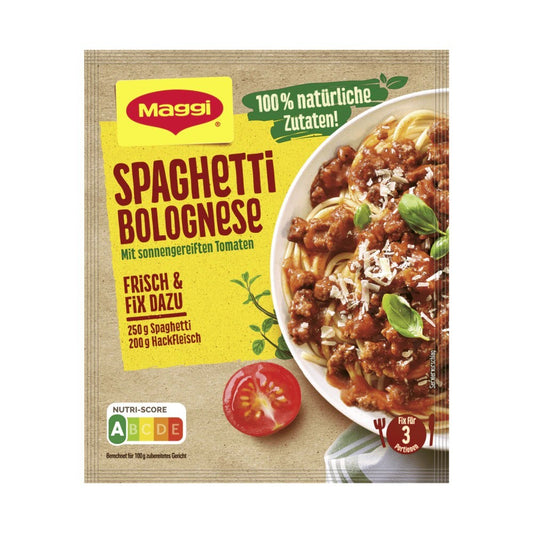 Maggi Fix Spaghetti Bolognese 100% natürliche Zutaten 36g foodpipe [Lebensmittel-Lieferservice Rostock]