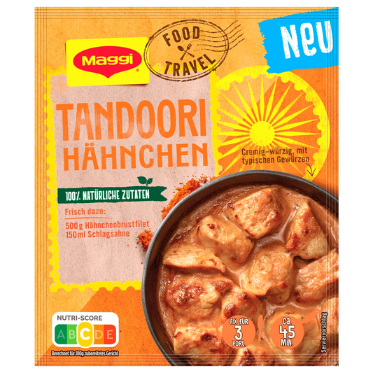 Maggi Food Travel Fix Tandoori Hähnchen 31g foodpipe [Lebensmittel-Lieferservice Rostock]