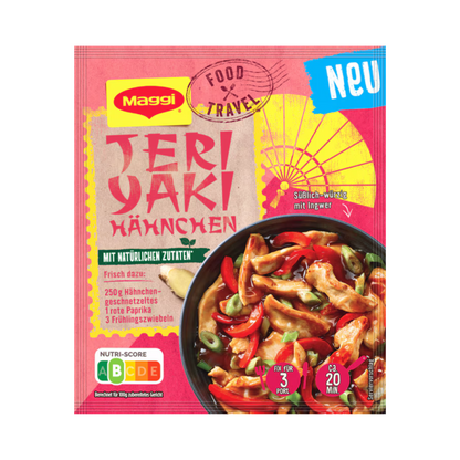 Maggi Food Travel Fix Teriyaki Hähnchen 43g foodpipe [Lebensmittel-Lieferservice Rostock]