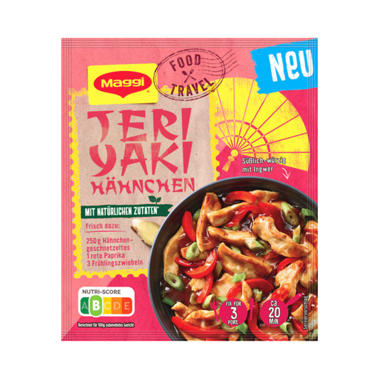 Maggi Food Travel Fix Teriyaki Hähnchen 43g foodpipe [Lebensmittel-Lieferservice Rostock]