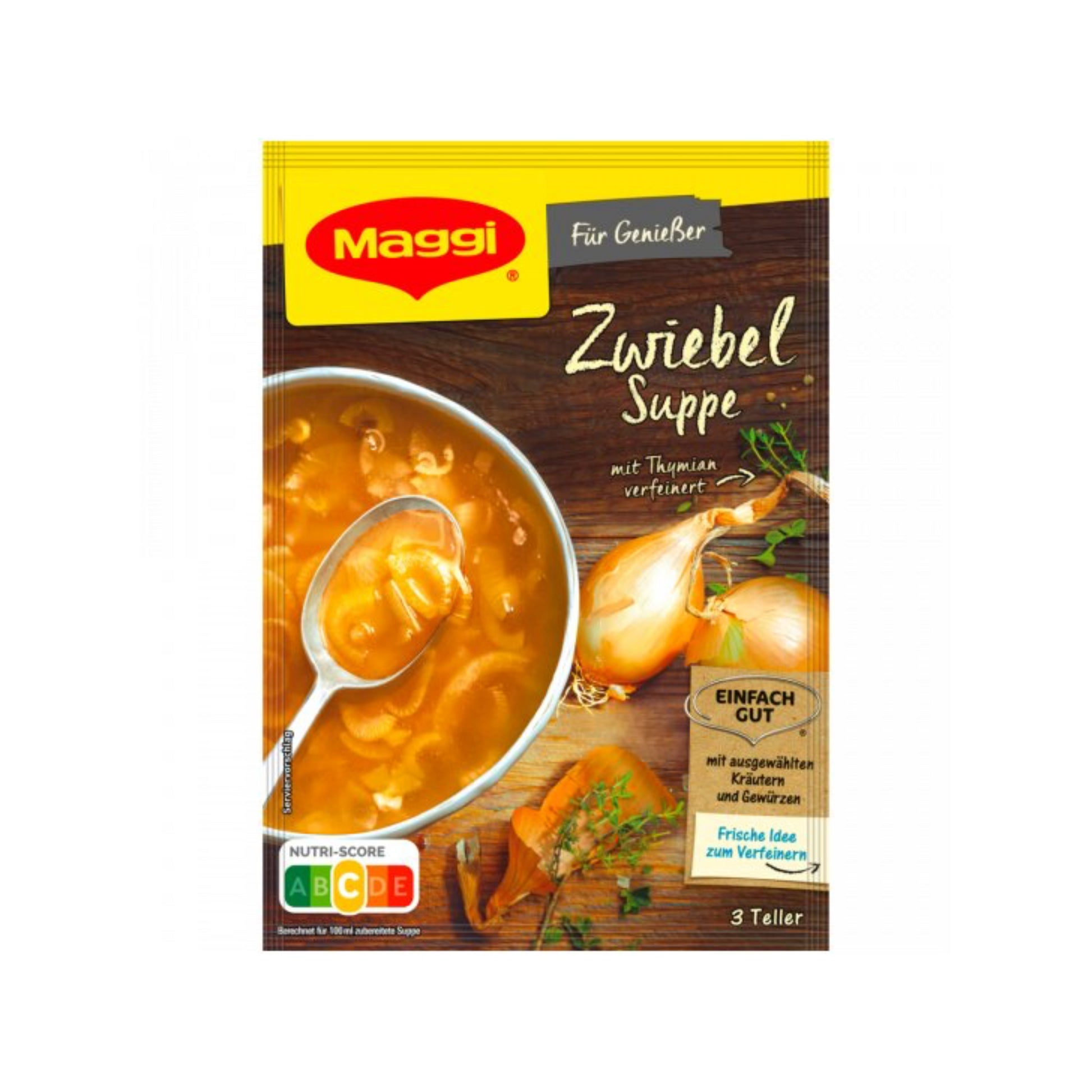 Maggi Für Genießer Zwiebel Suppe für 750ml foodpipe [Lebensmittel-Lieferservice Rostock]