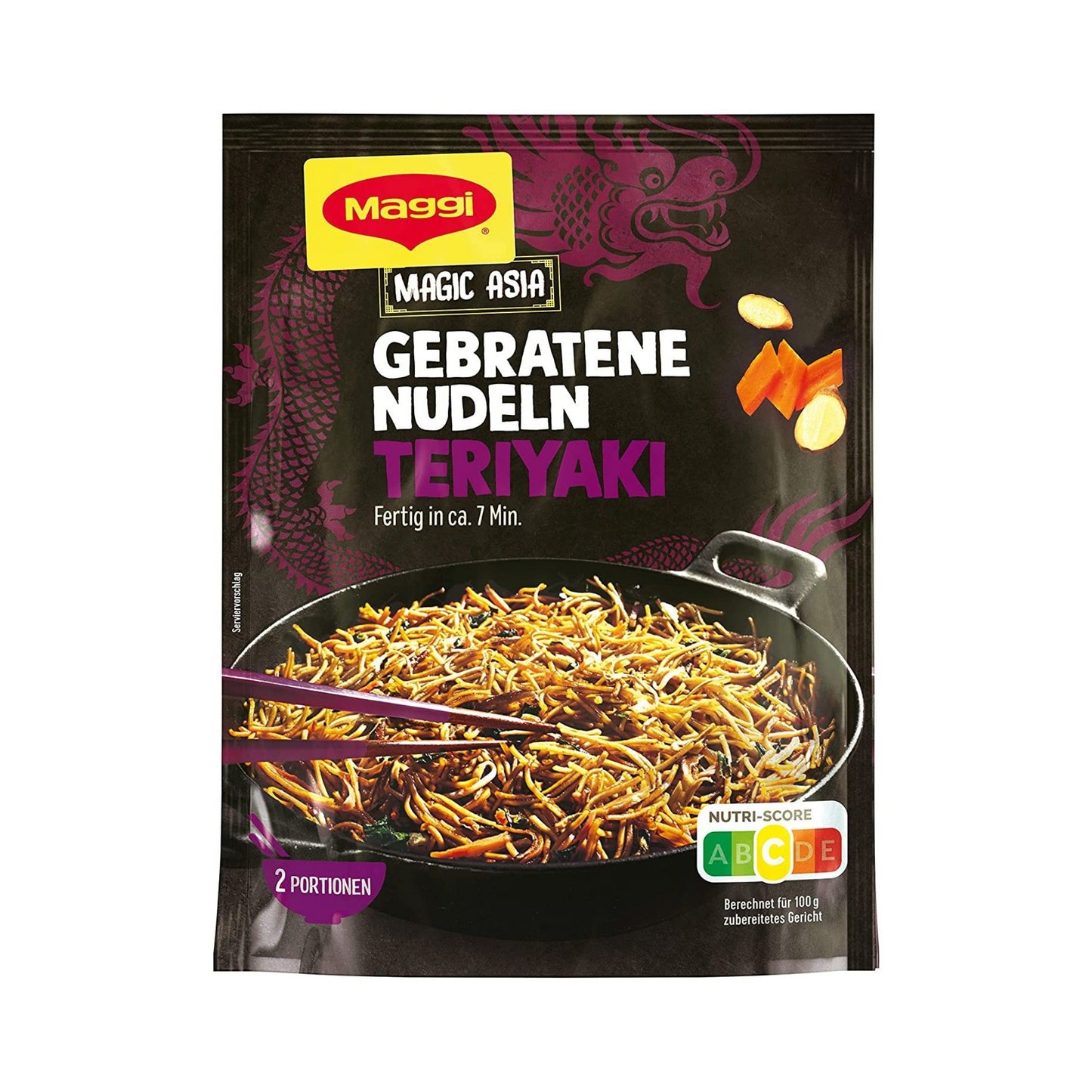 Maggi Magic Asia Gebratene Nudeln Teriyaki 126g foodpipe [Lebensmittel-Lieferservice Rostock]