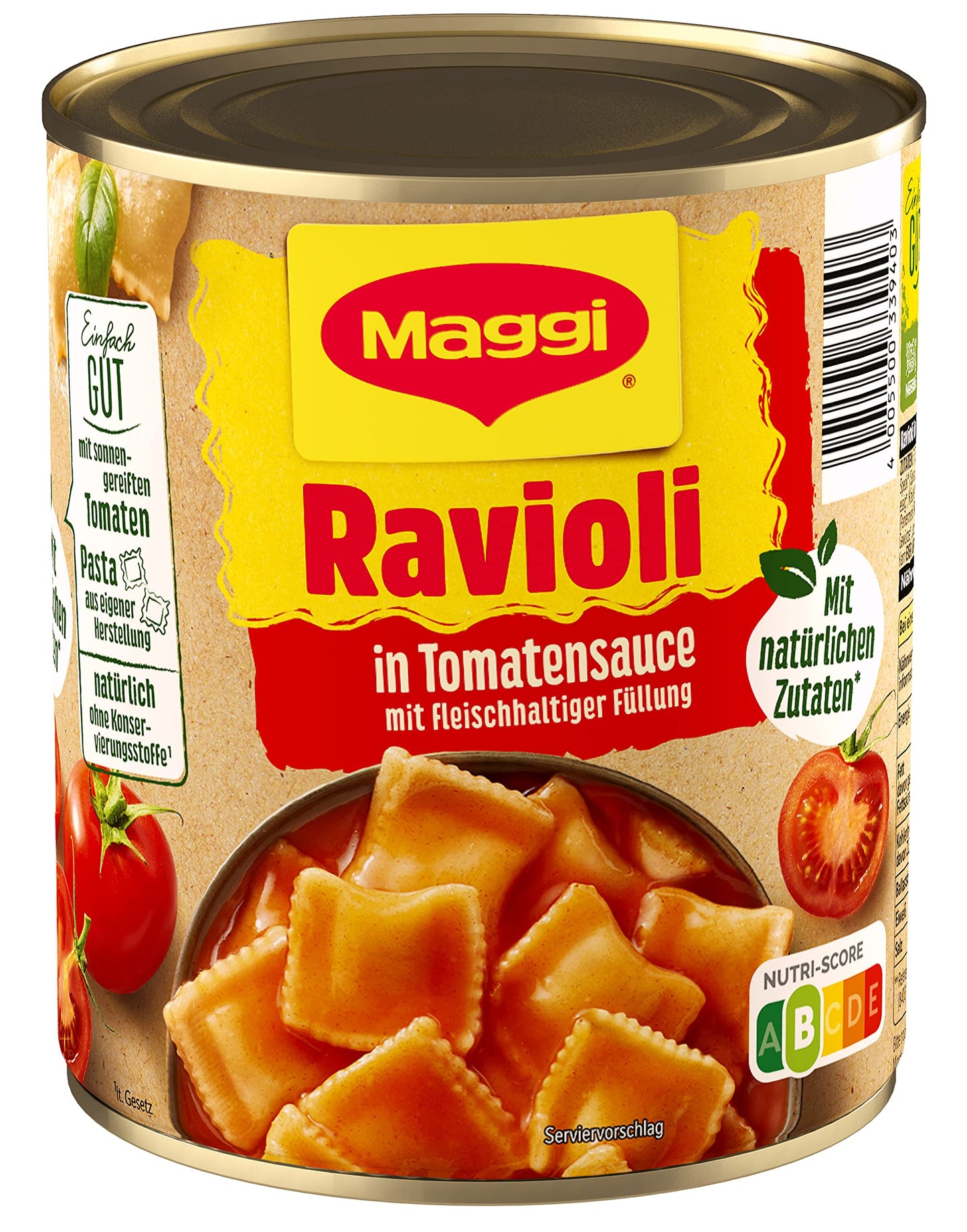Maggi Ravioli in Tomatensoße 800g foodpipe [Lebensmittel-Lieferservice Rostock]