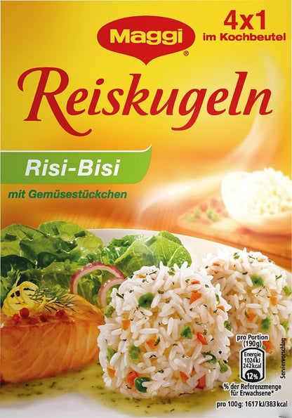 Maggi Reiskugel Risi Bisi 4ST 125g foodpipe [Lebensmittel-Lieferservice Rostock]