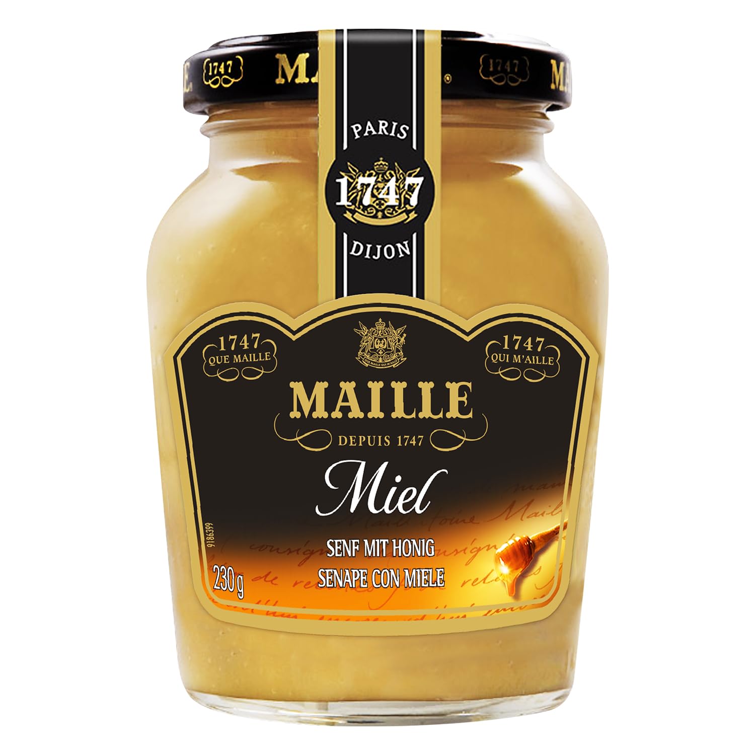 Maille Dijon Senf mit Honig 200ml foodpipe [Lebensmittel-Lieferservice Rostock]