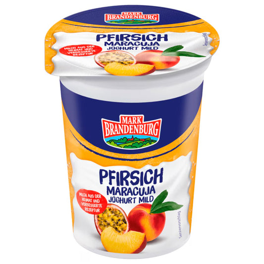 Mark Brandenburg Fruchtjoghurt Pfirsich-Maracuja 200g foodpipe [Lebensmittel-Lieferservice Rostock]