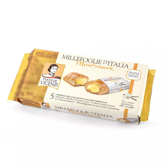 Matilde Vicenzi Millefoglie Minisnack hell 125g foodpipe [Lebensmittel-Lieferservice Rostock]