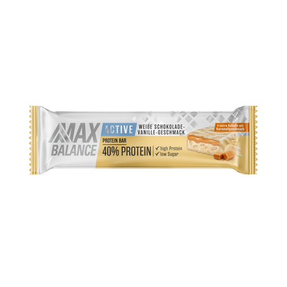 Max Balance Active Protein Bar Weiße Schokolade-Vanille 40% Protein 50g foodpipe [Lebensmittel-Lieferservice Rostock]