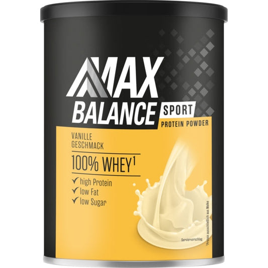 Max Balance Sport Whey Protein Vanille 360g foodpipe [Lebensmittel-Lieferservice Rostock]