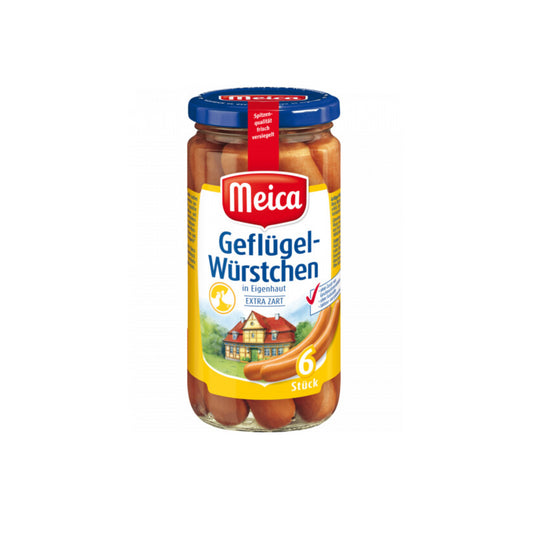 Meica Geflügel-Würstchen 6ST extra zart 380g foodpipe [Lebensmittel-Lieferservice Rostock]