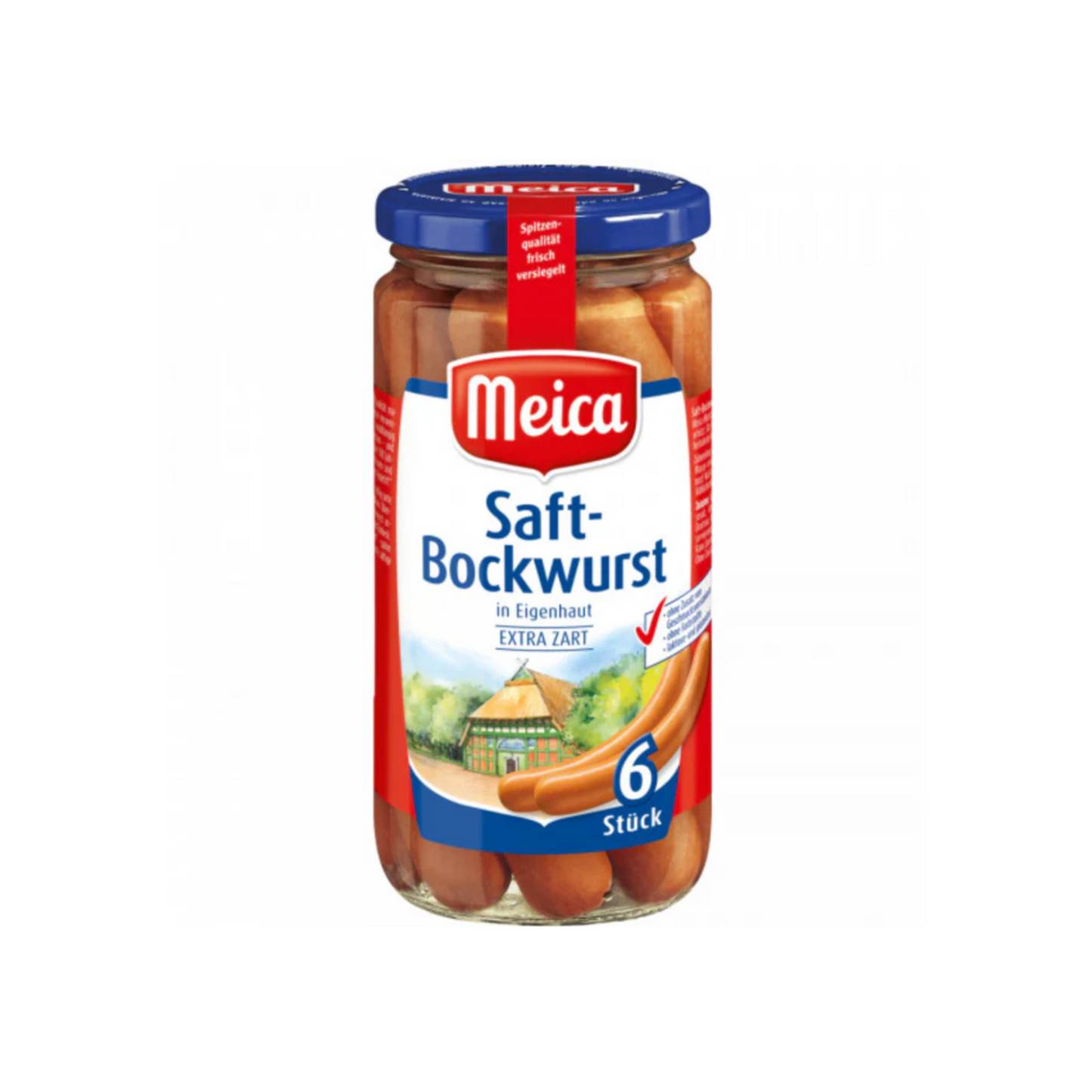 Meica Saft-Bockwurst +10% 6ST 380g foodpipe Rostock [Lebensmittel-Lieferservice Rostock]