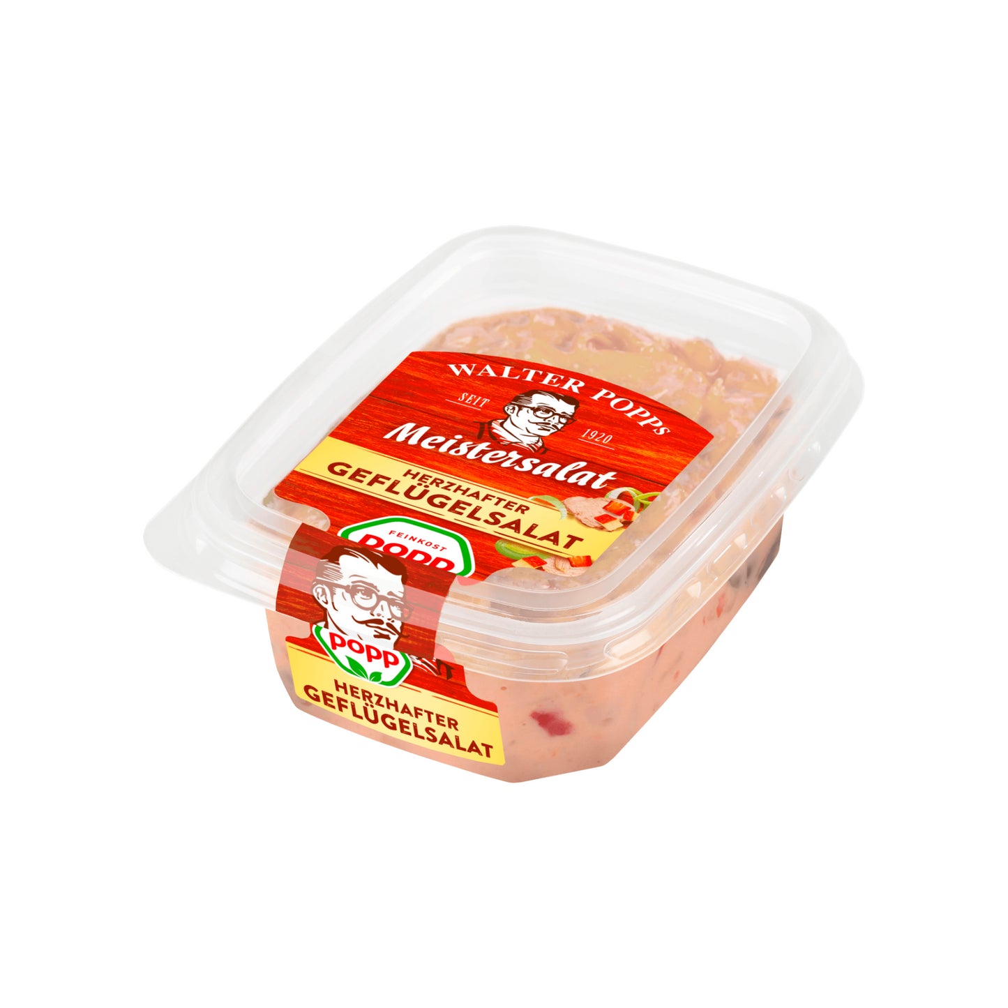 Meistersalat Popp Geflügelsalat ohne Konservierung 150g foodpipe [Lebensmittel-Lieferservice Rostock]