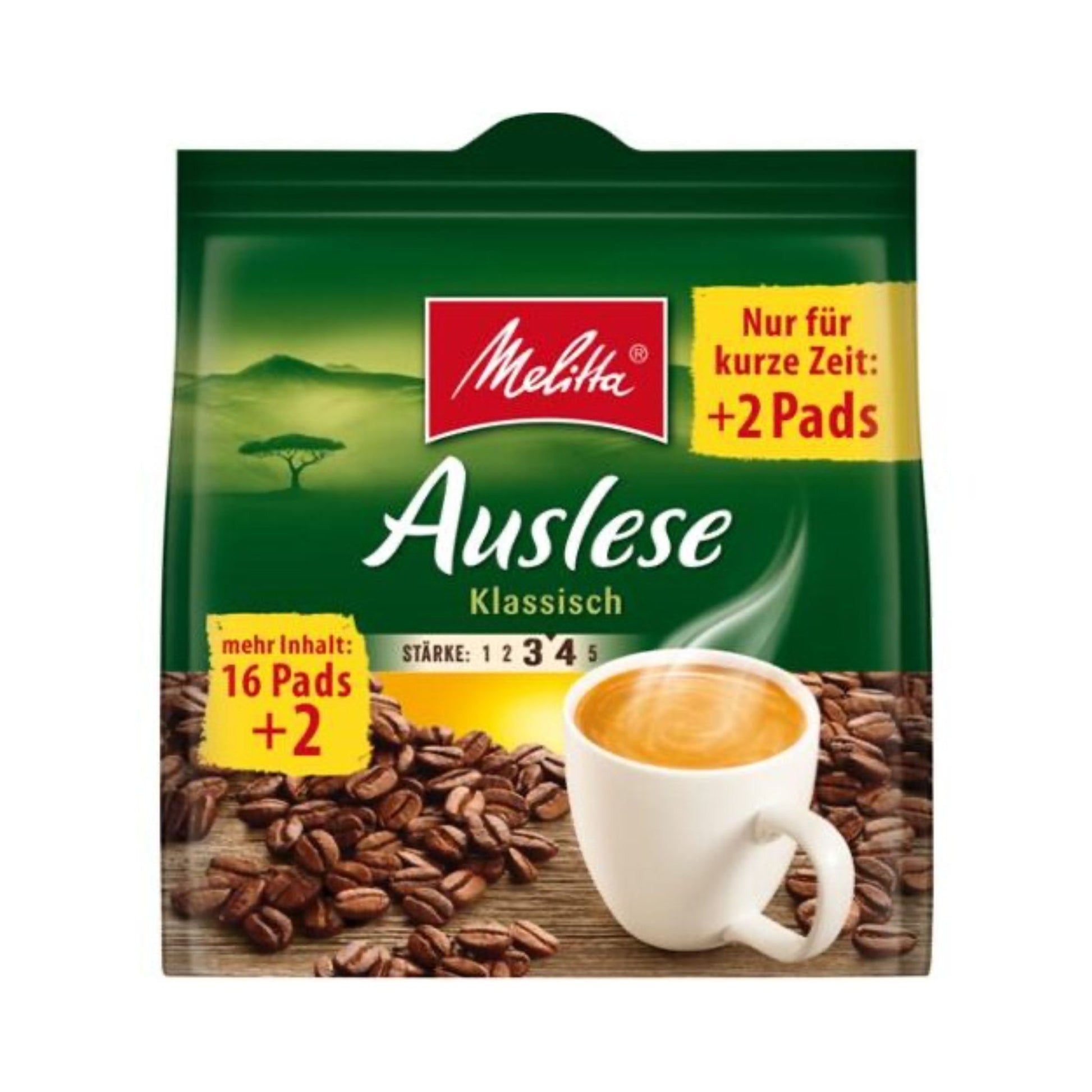 Melitta Cafe Auslese Pads 16+2 126g foodpipe [Lebensmittel-Lieferservice Rostock]