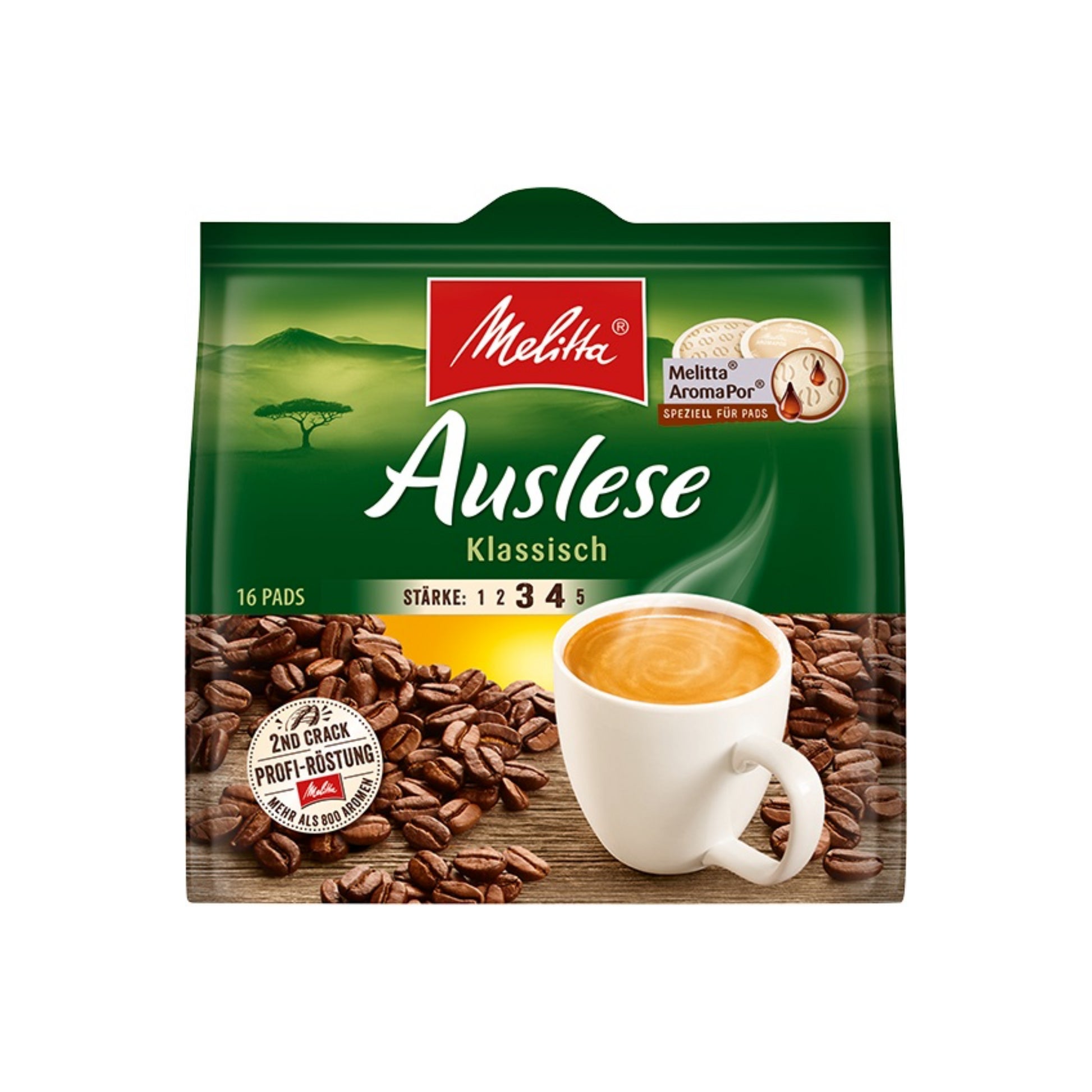 Melitta Cafe Auslese Pads 16ST 112g foodpipe [Lebensmittel-Lieferservice Rostock]