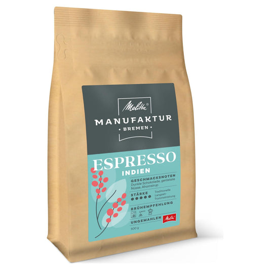 Melitta Manufaktur 800 Espresso ungemahlen 500g foodpipe [Lebensmittel-Lieferservice Rostock]