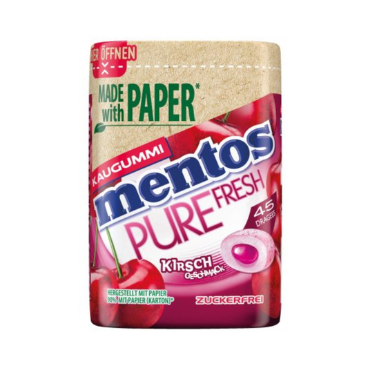 Mentos Gum Cherry 90g foodpipe [Lebensmittel-Lieferservice Rostock]