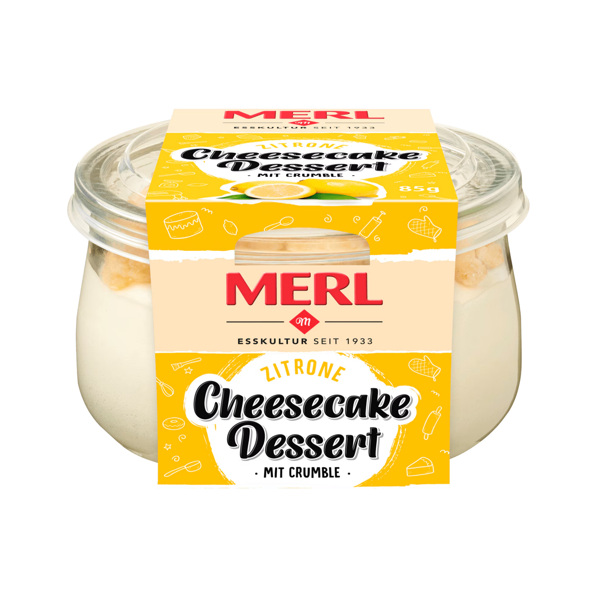 Merl Zitronen Cheesecake Dessert 85g foodpipe [Lebensmittel-Lieferservice Rostock]