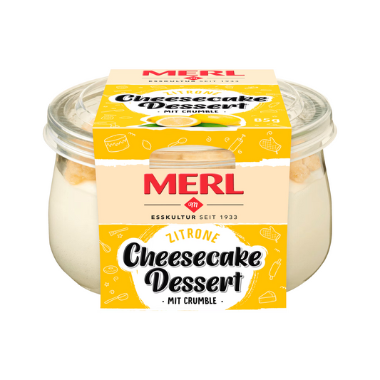 Merl Zitronen Cheesecake Dessert 85g foodpipe [Lebensmittel-Lieferservice Rostock]