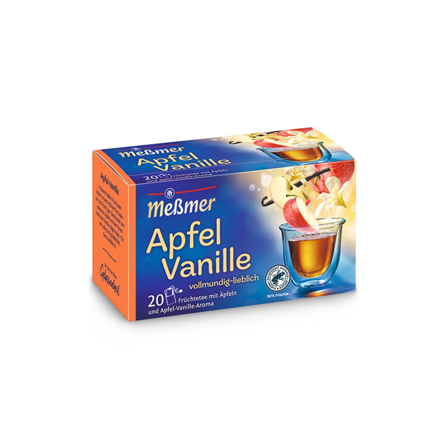 Meßmer Apfel-Vanille Tee 20ST 55g foodpipe [Lebensmittel-Lieferservice Rostock]