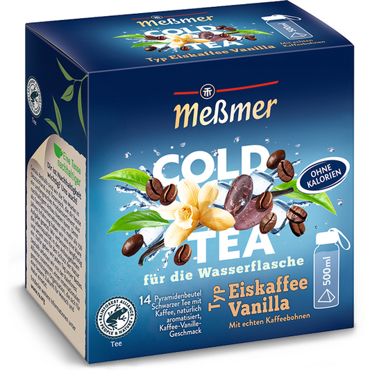 Meßmer Cold Tea Eiskaffee Vanilla 14ST 38,5g foodpipe [Lebensmittel-Lieferservice Rostock]