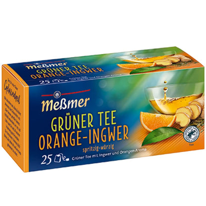 Meßmer Grüner Tee Orange-Ingwer 25ST 43,75g foodpipe [Lebensmittel-Lieferservice Rostock]
