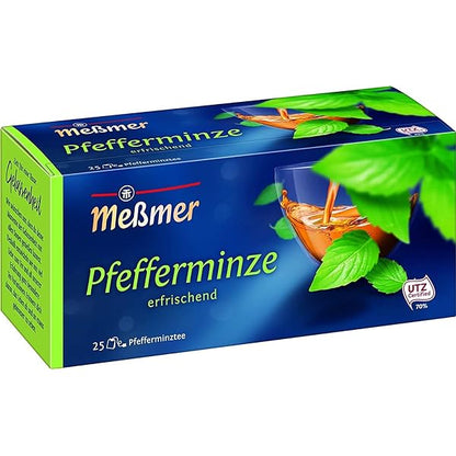 Meßmer Pfefferminze frisch würzig 25ST 56,25g foodpipe [Lebensmittel-Lieferservice Rostock]