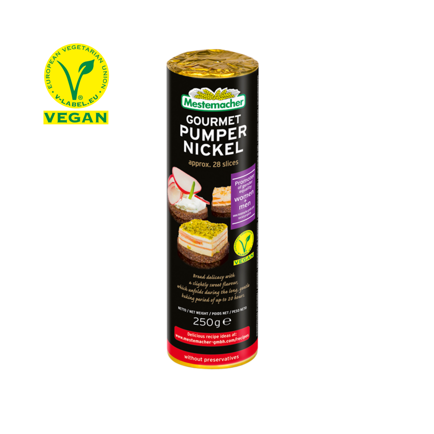 Mestemacher Gourmet Pumpernickel 250g foodpipe [Lebensmittel-Lieferservice Rostock]