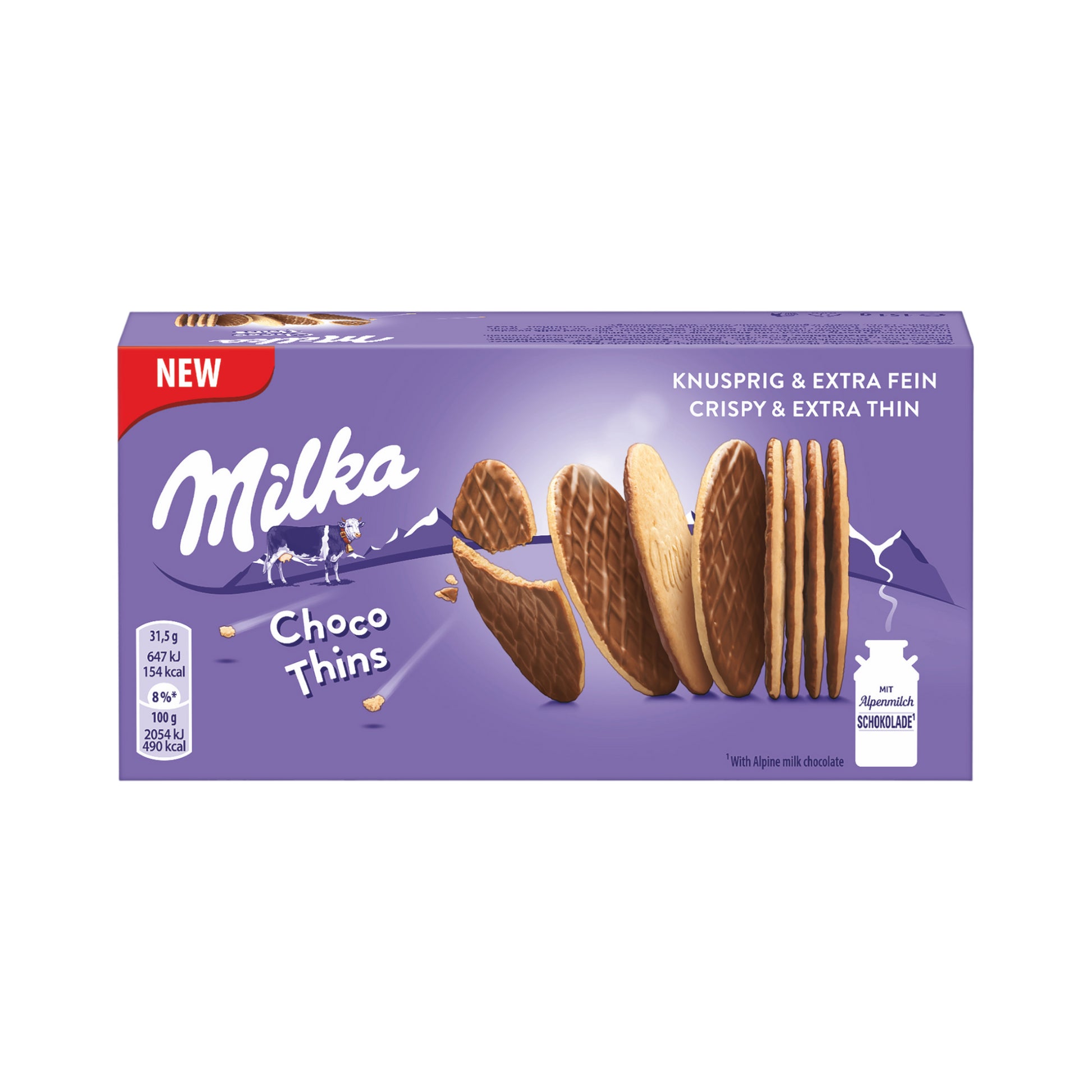 Milka Choco Thins 151g foodpipe [Lebensmittel-Lieferservice Rostock]