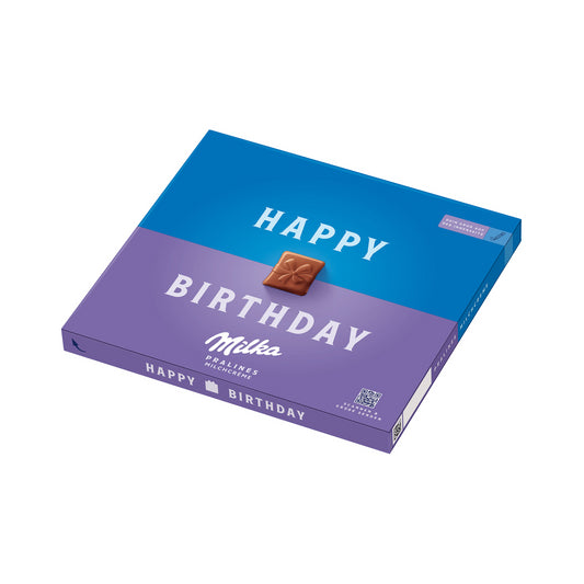 Milka Pralines Happy Birthday 110g foodpipe [Lebensmittel-Lieferservice Rostock]