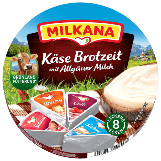 Milkana Käse Brotzeit 8ST 190g foodpipe [Lebensmittel-Lieferservice Rostock]